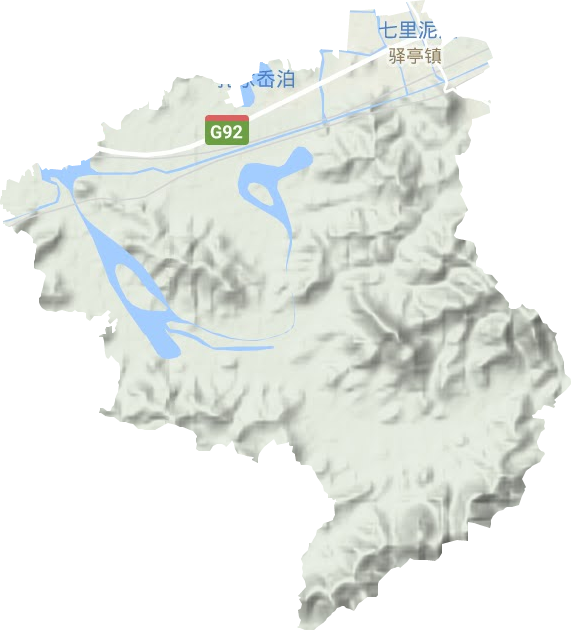 驛亭鎮(zhèn)地形圖