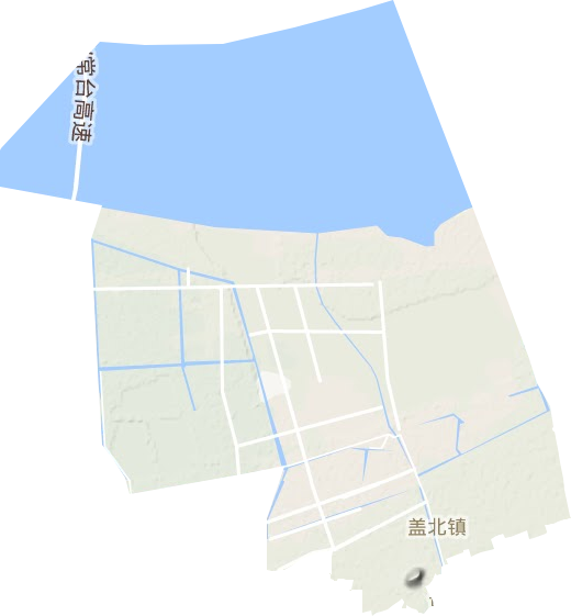 蓋北鎮(zhèn)地形圖