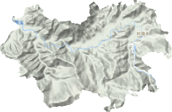 嶺南鄉地形圖