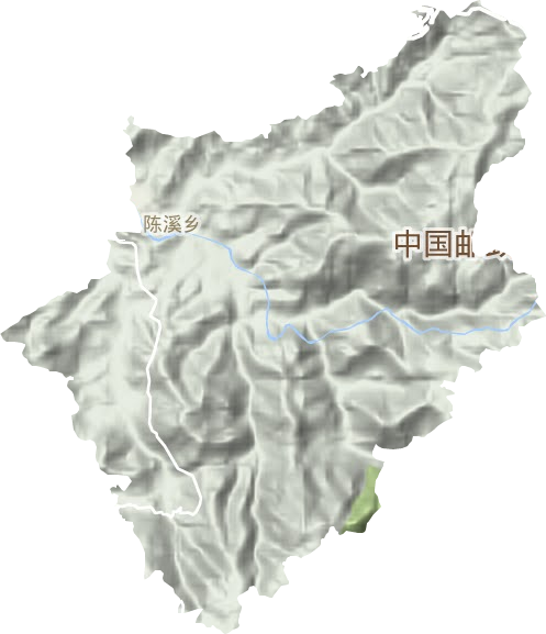 陳溪鄉地形圖