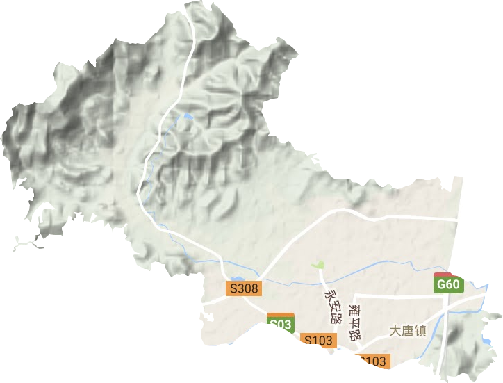 大唐鎮地形圖