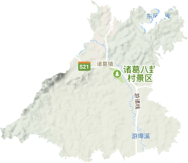 諸葛鎮地形圖