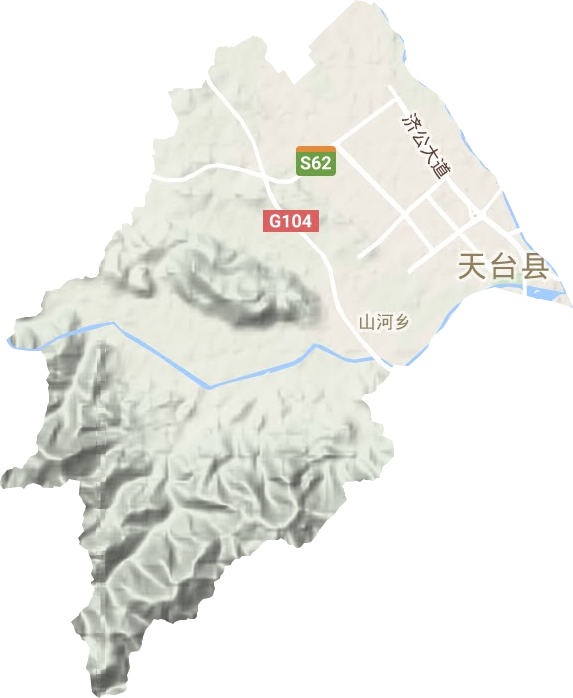 始豐街道地形圖