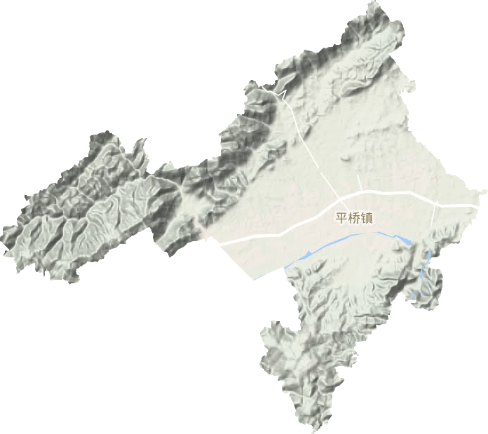 平橋鎮地形圖