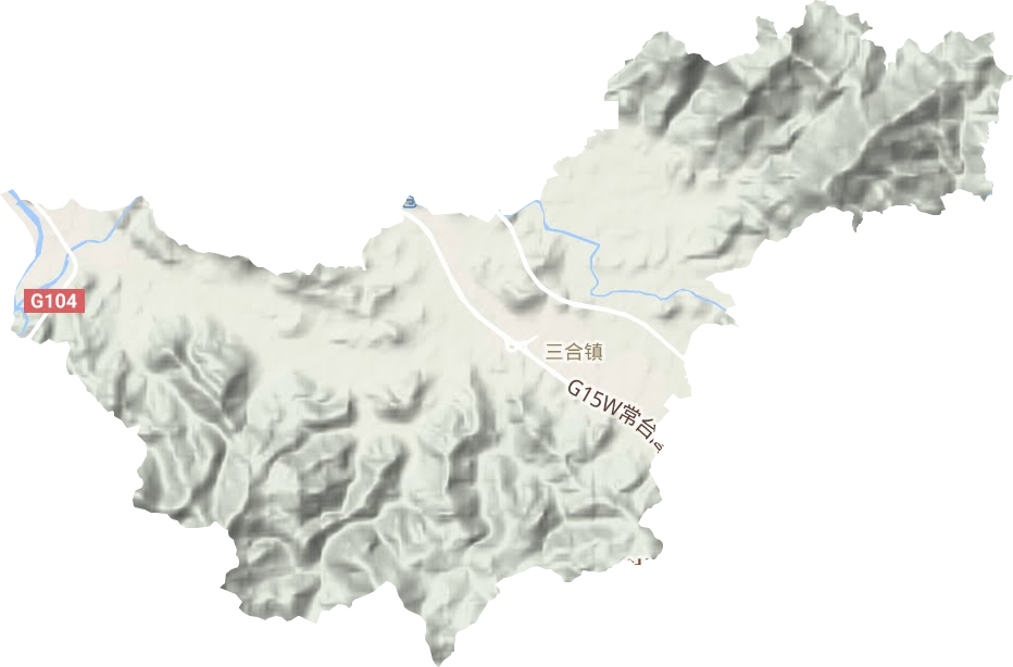三合鎮地形圖