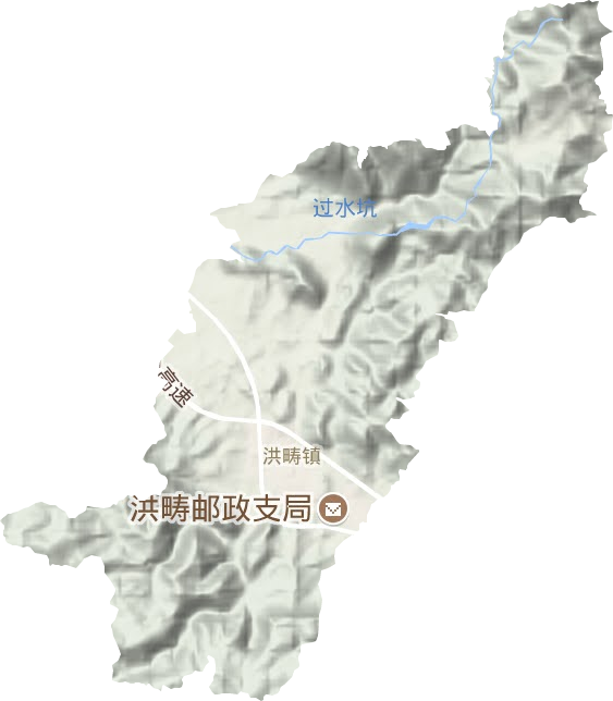 洪疇鎮地形圖