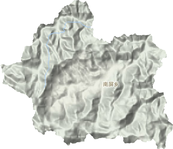 南屏鄉(xiāng)地形圖