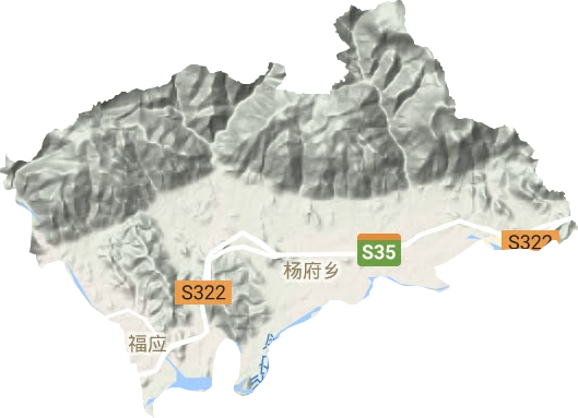 福應街道地形圖