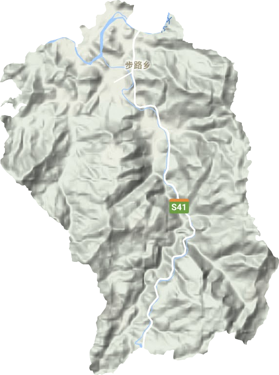 步路鄉地形圖