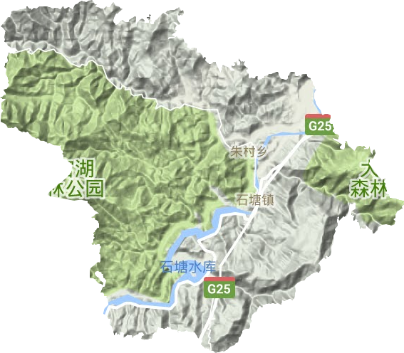 石塘鎮地形圖