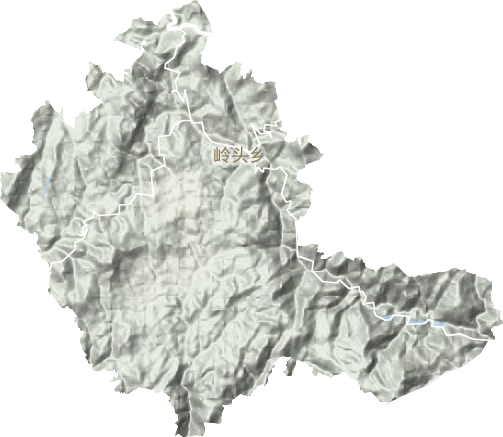 嶺頭鄉(xiāng)地形圖