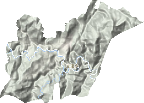 龍溪鄉(xiāng)地形圖