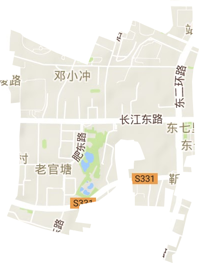 銅陵路街道地形圖