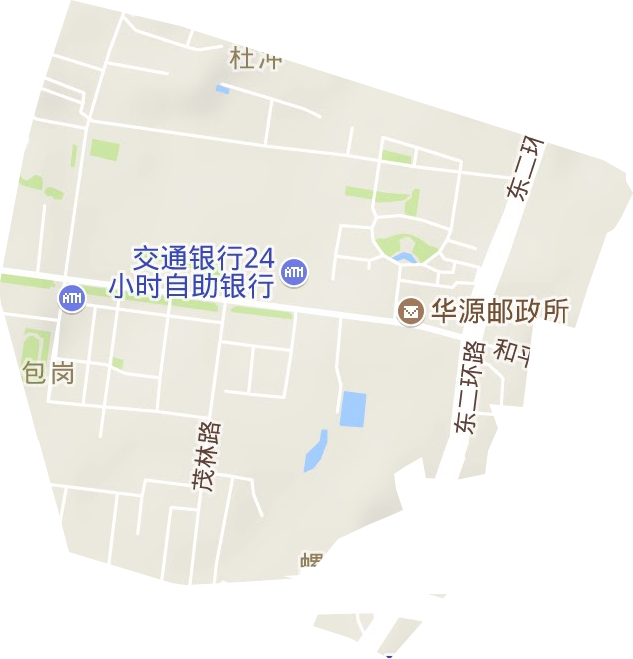 和平路街道地形圖