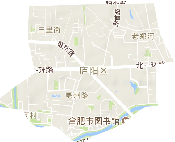 亳州路街道地形圖