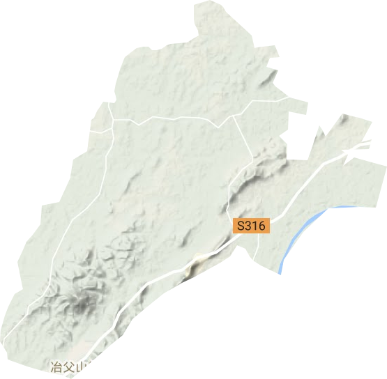 冶父山鎮(zhèn)地形圖