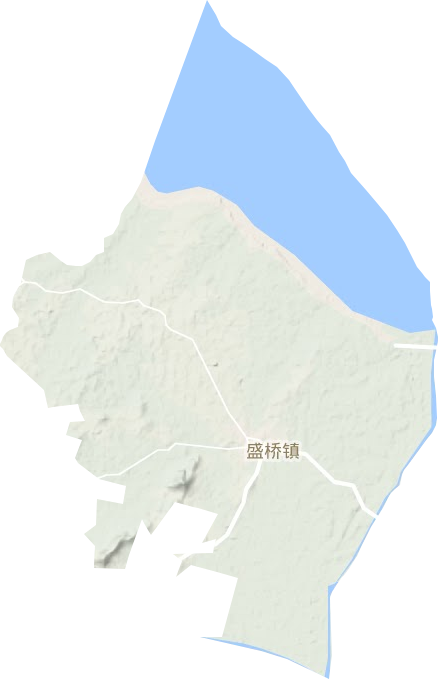 盛橋鎮地形圖