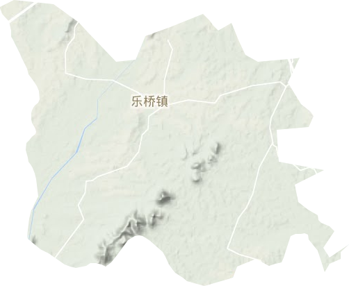 樂橋鎮地形圖