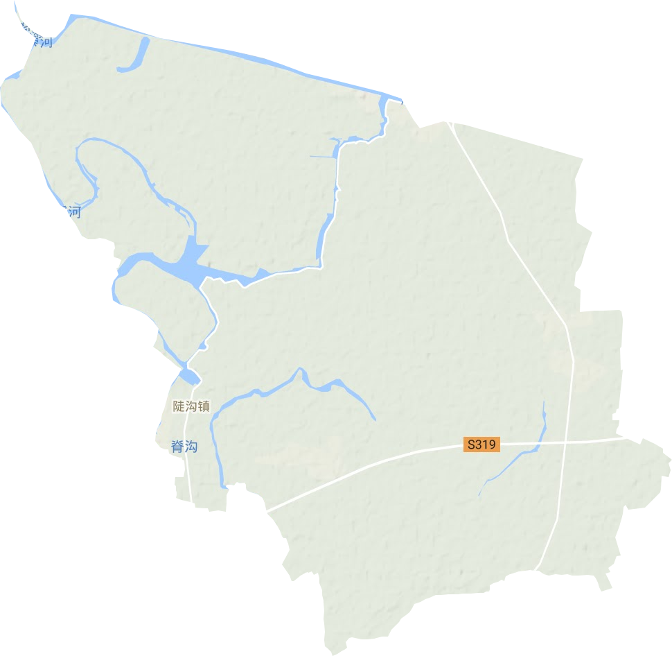 陡溝鎮地形圖