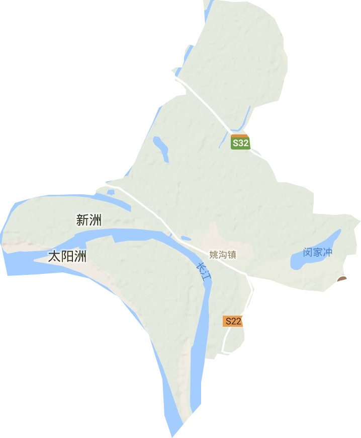 姚溝鎮(zhèn)地形圖