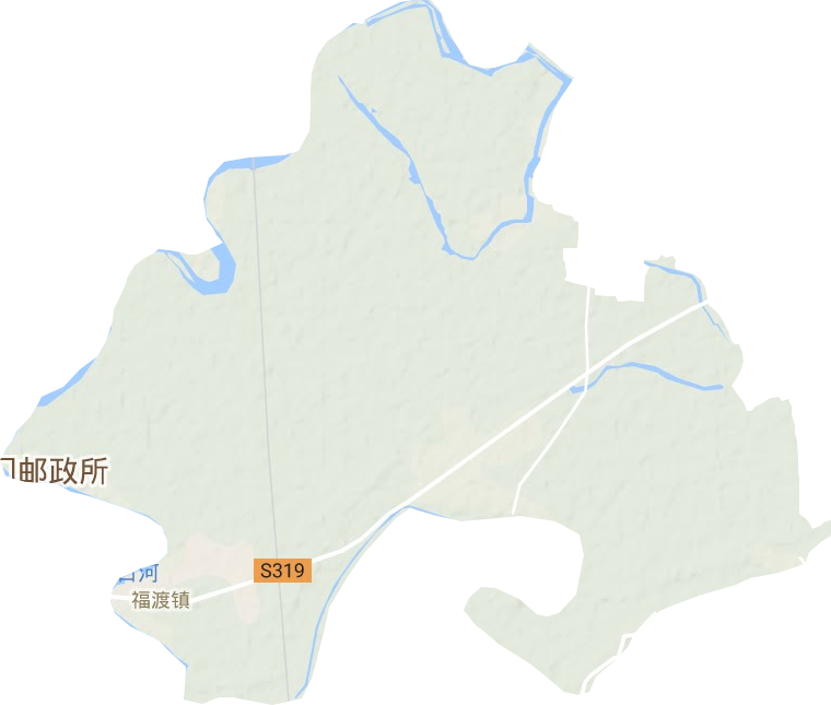 福渡鎮地形圖