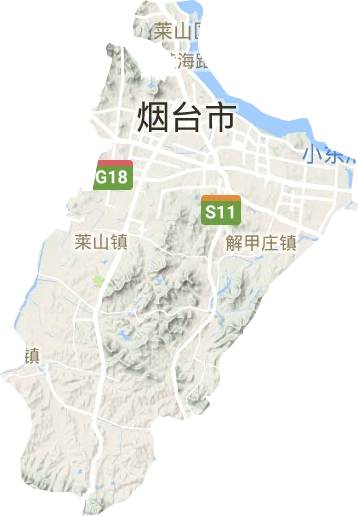 萊山區地形圖