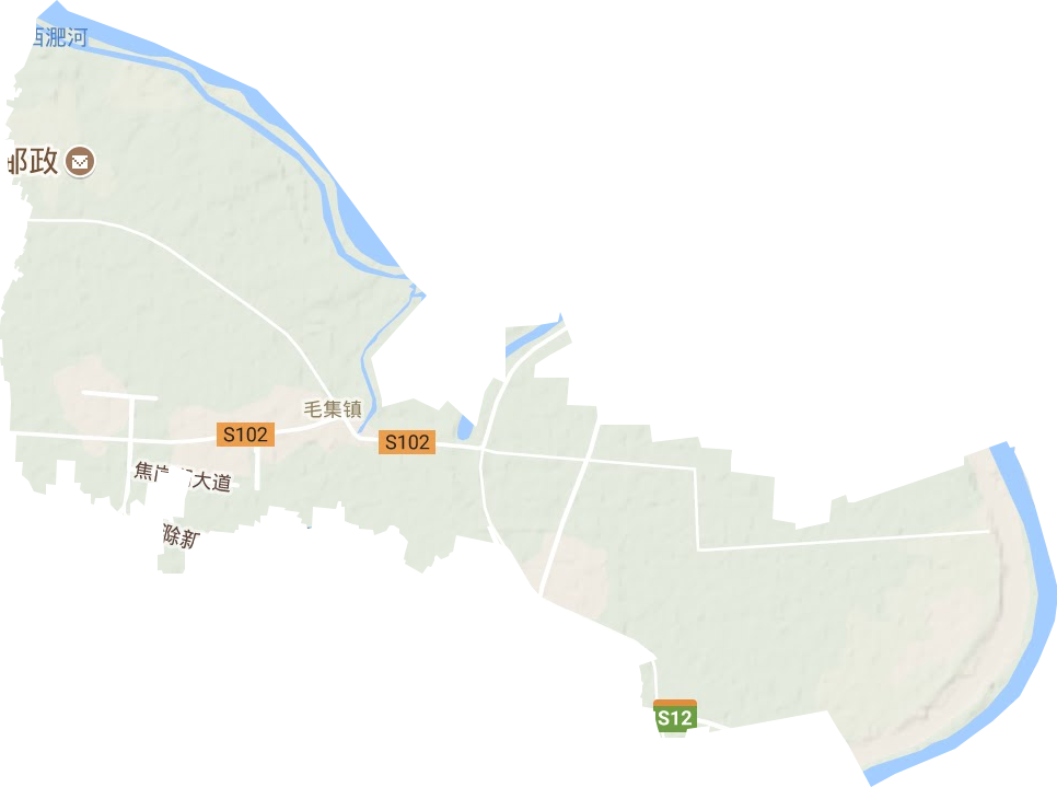 毛集鎮地形圖