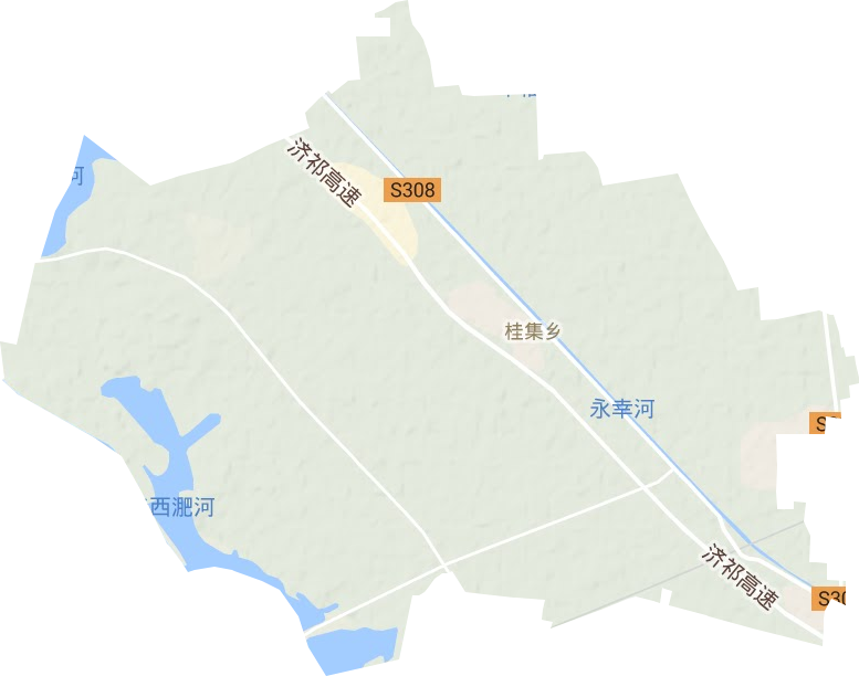 桂集鎮(zhèn)地形圖