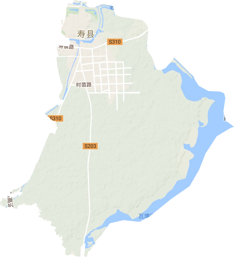 壽春鎮地形圖