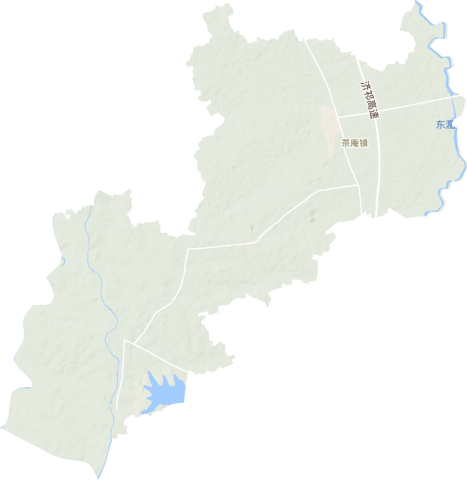 茶庵鎮地形圖