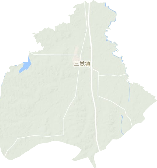 三覺鎮地形圖