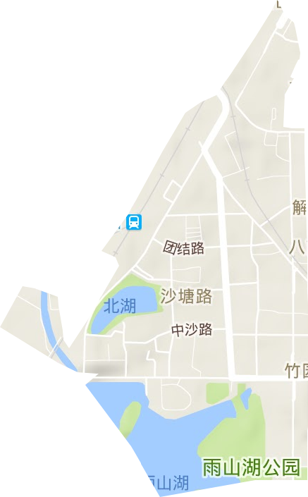 沙塘路街道地形圖
