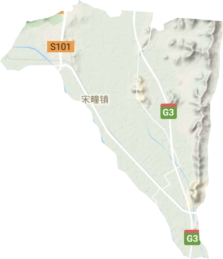 宋町鎮地形圖