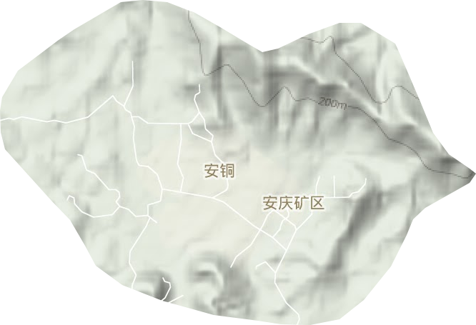 安礦辦事處地形圖