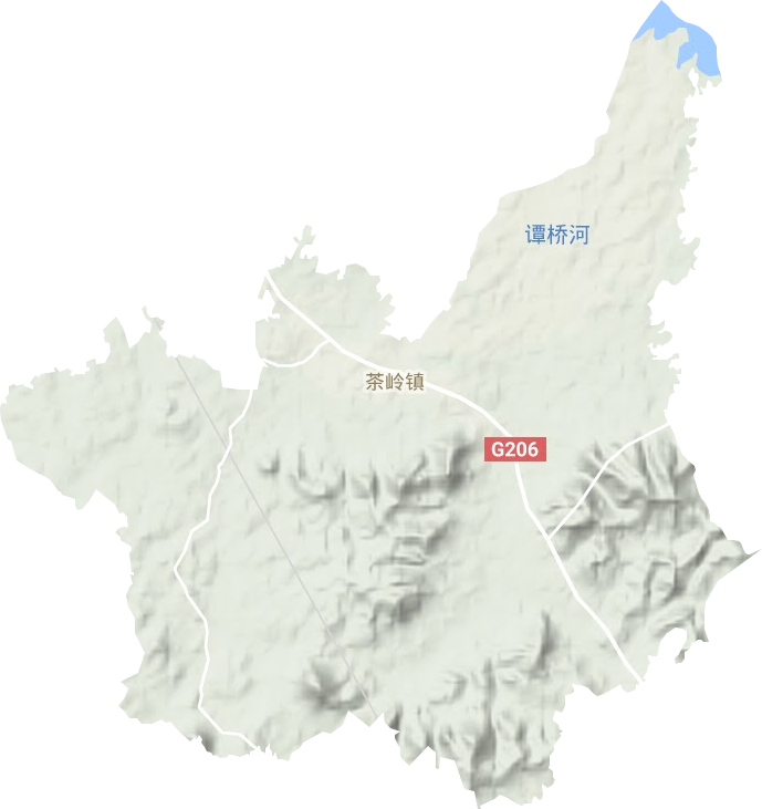 茶嶺鎮地形圖