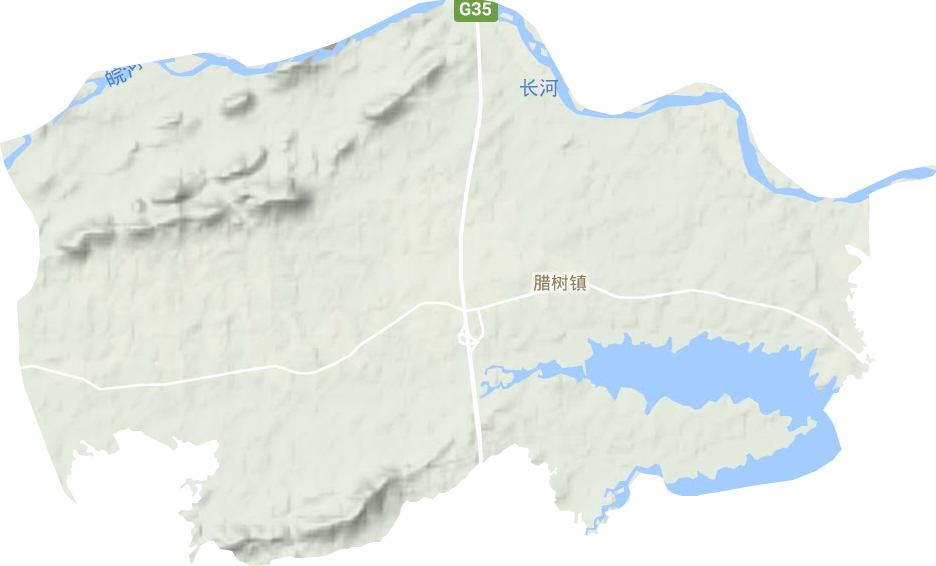 臘樹鎮地形圖