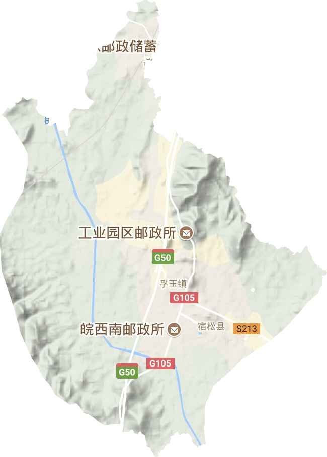 孚玉鎮地形圖