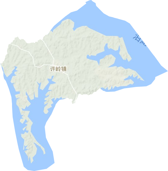 許嶺鎮地形圖