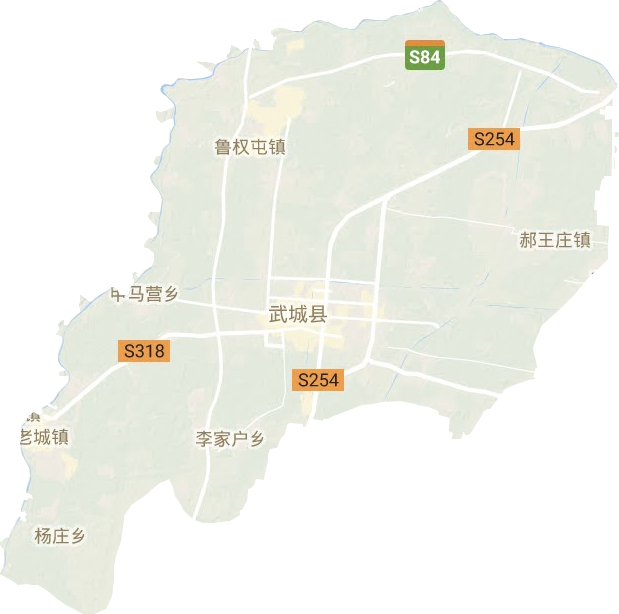 武城縣地形圖