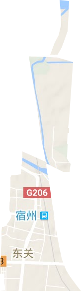 東關街道地形圖