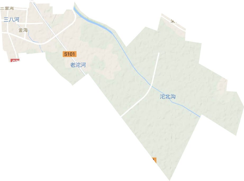 金海街道地形圖