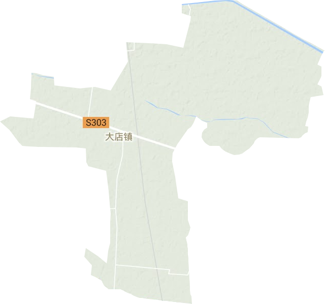 大店鎮(zhèn)地形圖