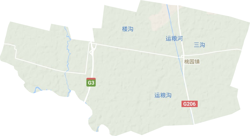 桃園鎮(zhèn)地形圖