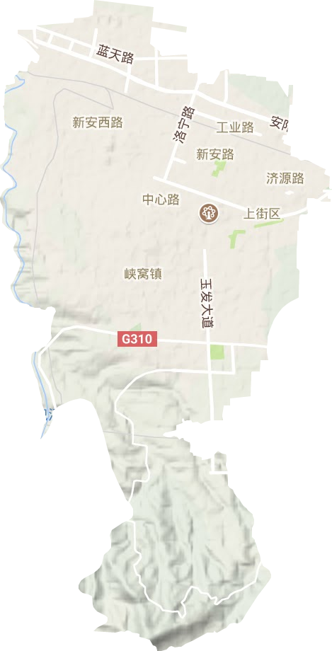 上街區(qū)地形圖