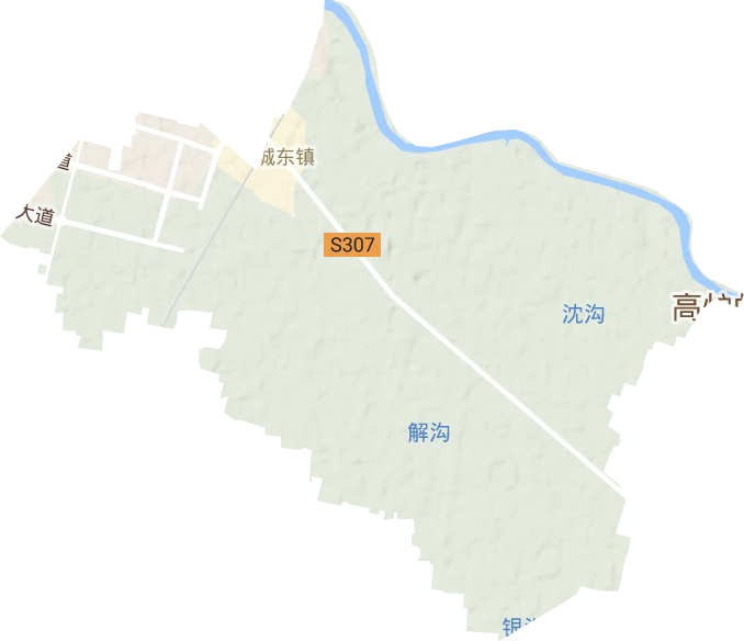 城東街道地形圖