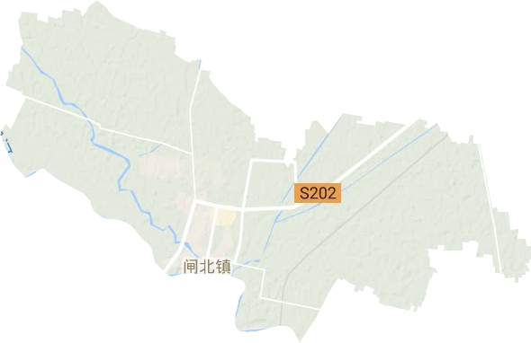 渦北街道地形圖
