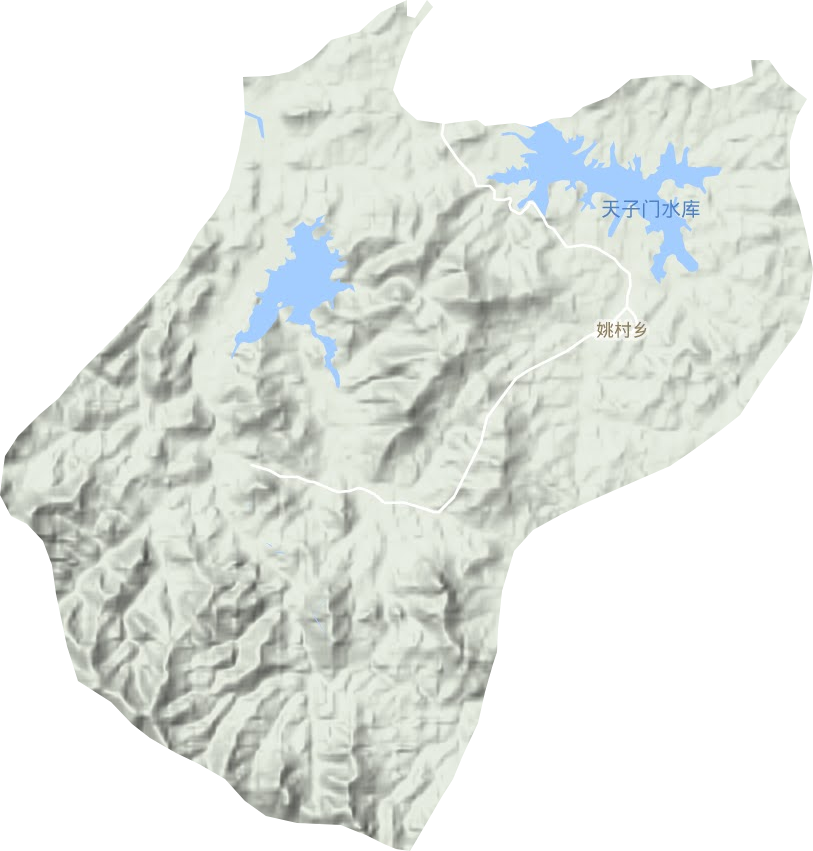 姚村鄉地形圖