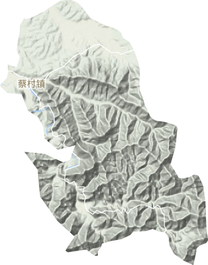 蔡村鎮(zhèn)地形圖