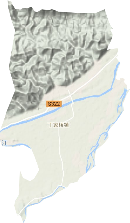 丁家橋鎮(zhèn)地形圖