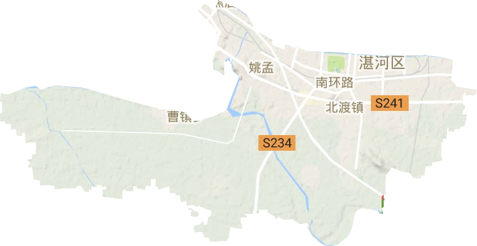 湛河區地形圖